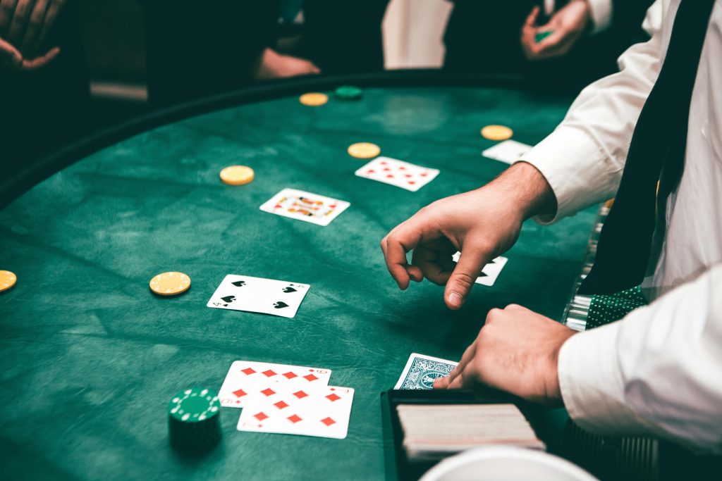 Image of a Black Jack poker game