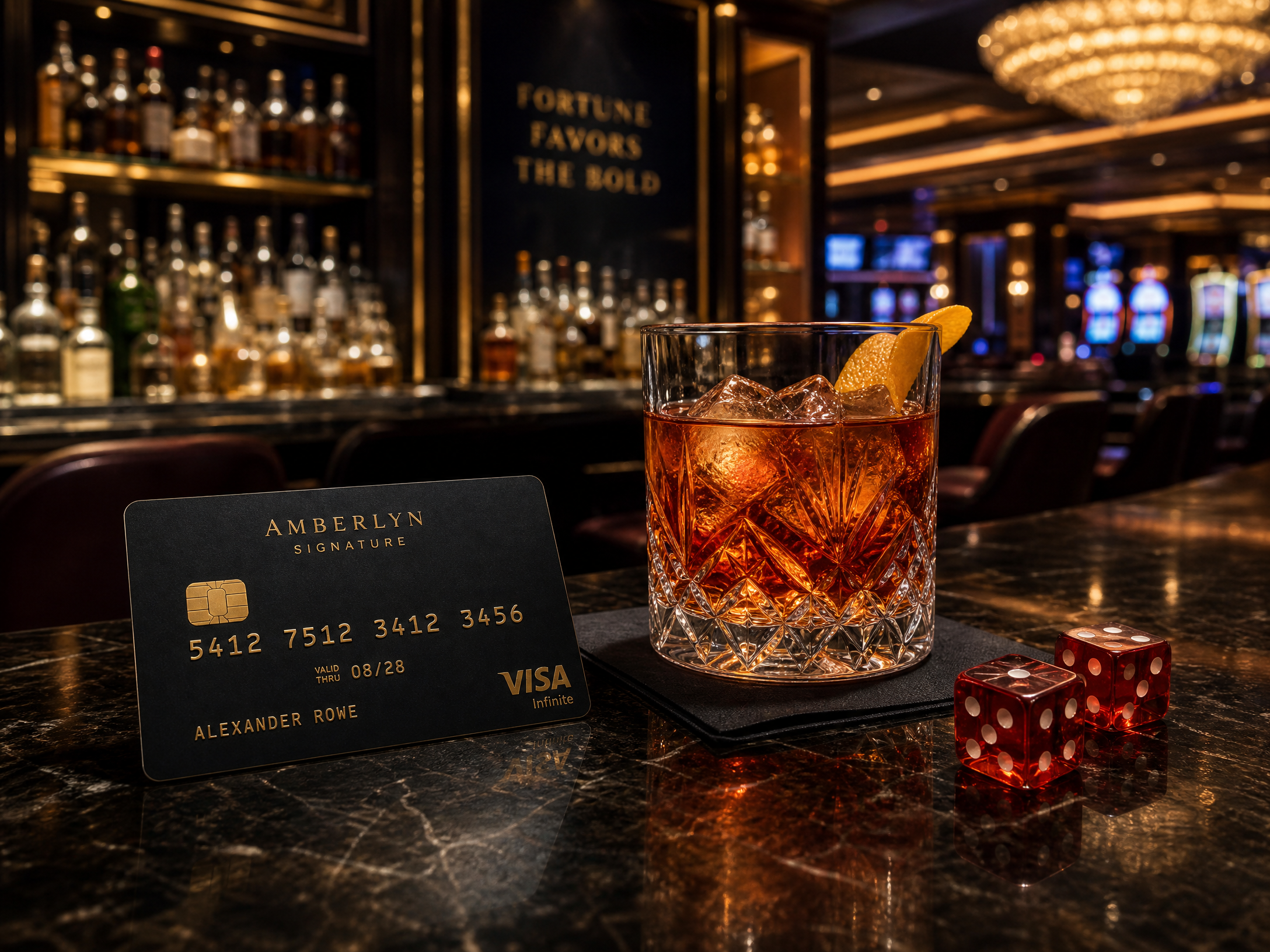 Close up of Visa and Mastercard next to digital screen